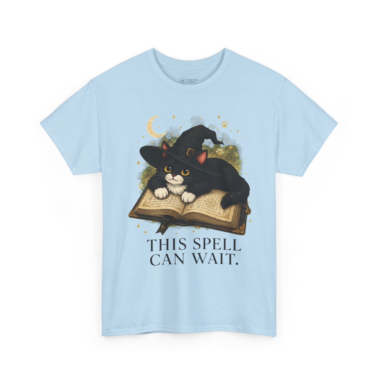 This Spell Can Wait Classic Tivis T-Shirt | Witchy Cat Book Lover Tee - Image 26
