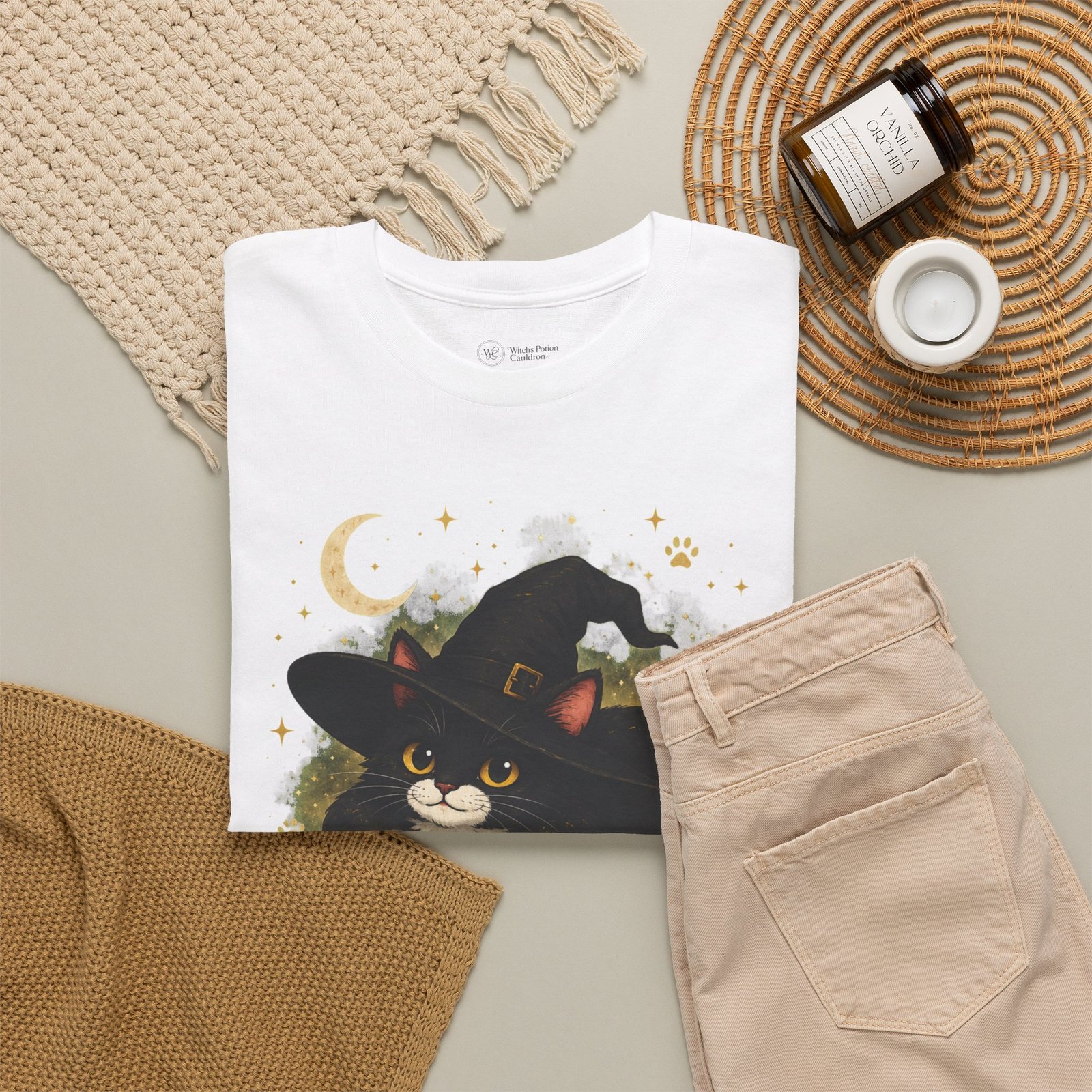 This Spell Can Wait Classic Tivis T-Shirt | Witchy Cat Book Lover Tee - Image 3