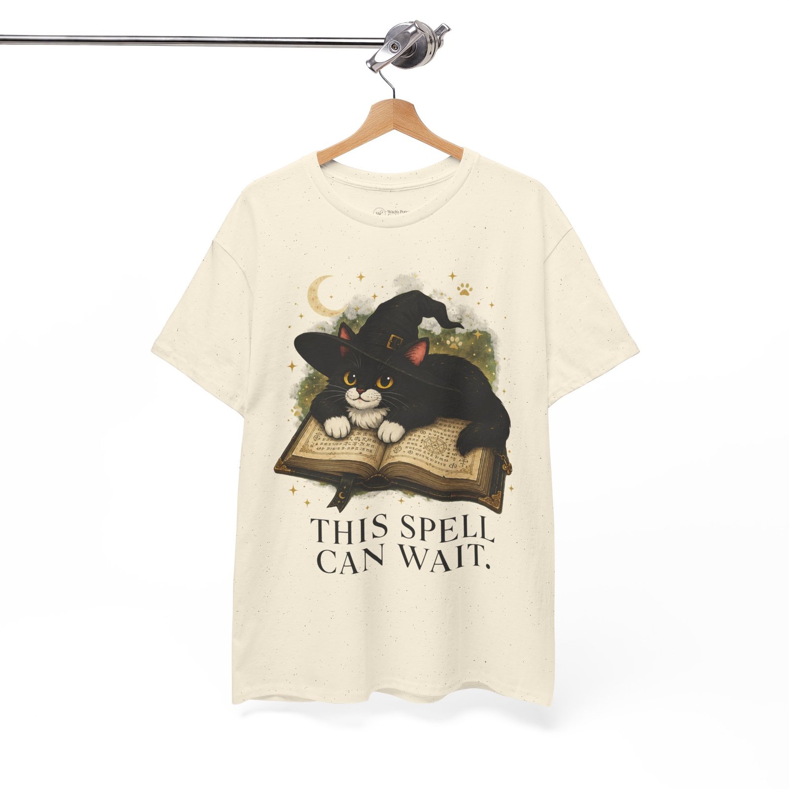 This Spell Can Wait Classic Tivis T-Shirt | Witchy Cat Book Lover Tee - Image 22