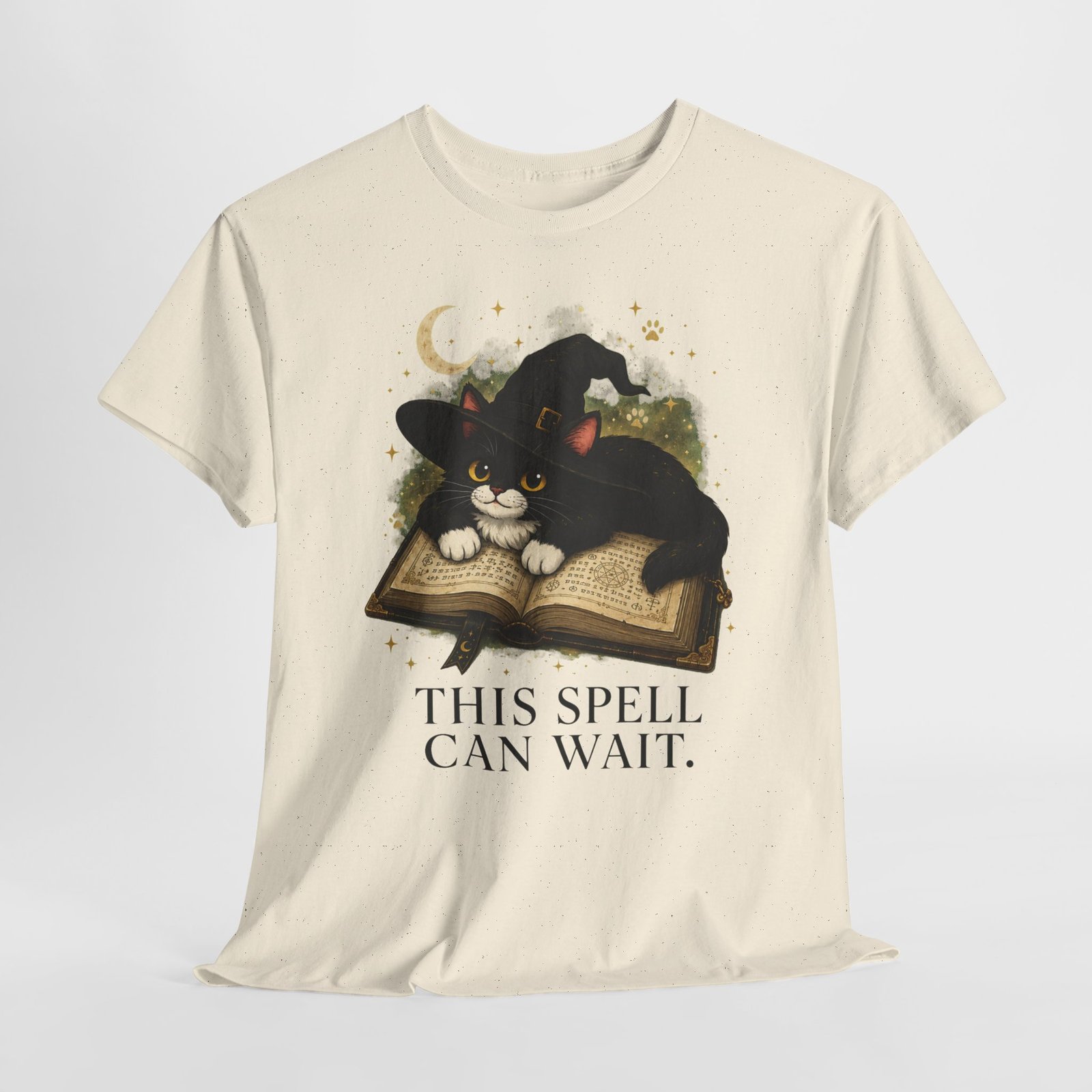 This Spell Can Wait Classic Tivis T-Shirt | Witchy Cat Book Lover Tee - Image 23