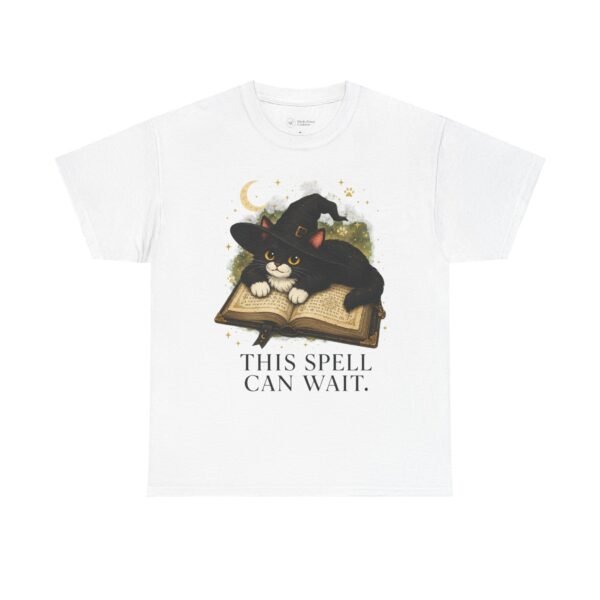 This Spell Can Wait Classic Tivis T-Shirt | Witchy Cat Book Lover Tee
