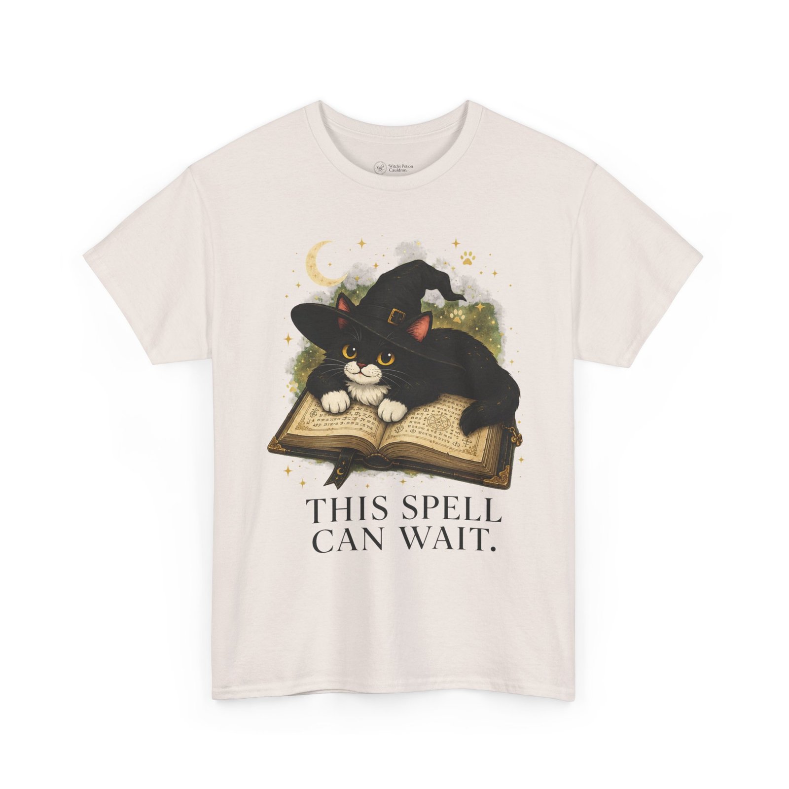 This Spell Can Wait Classic Tivis T-Shirt | Witchy Cat Book Lover Tee - Image 8