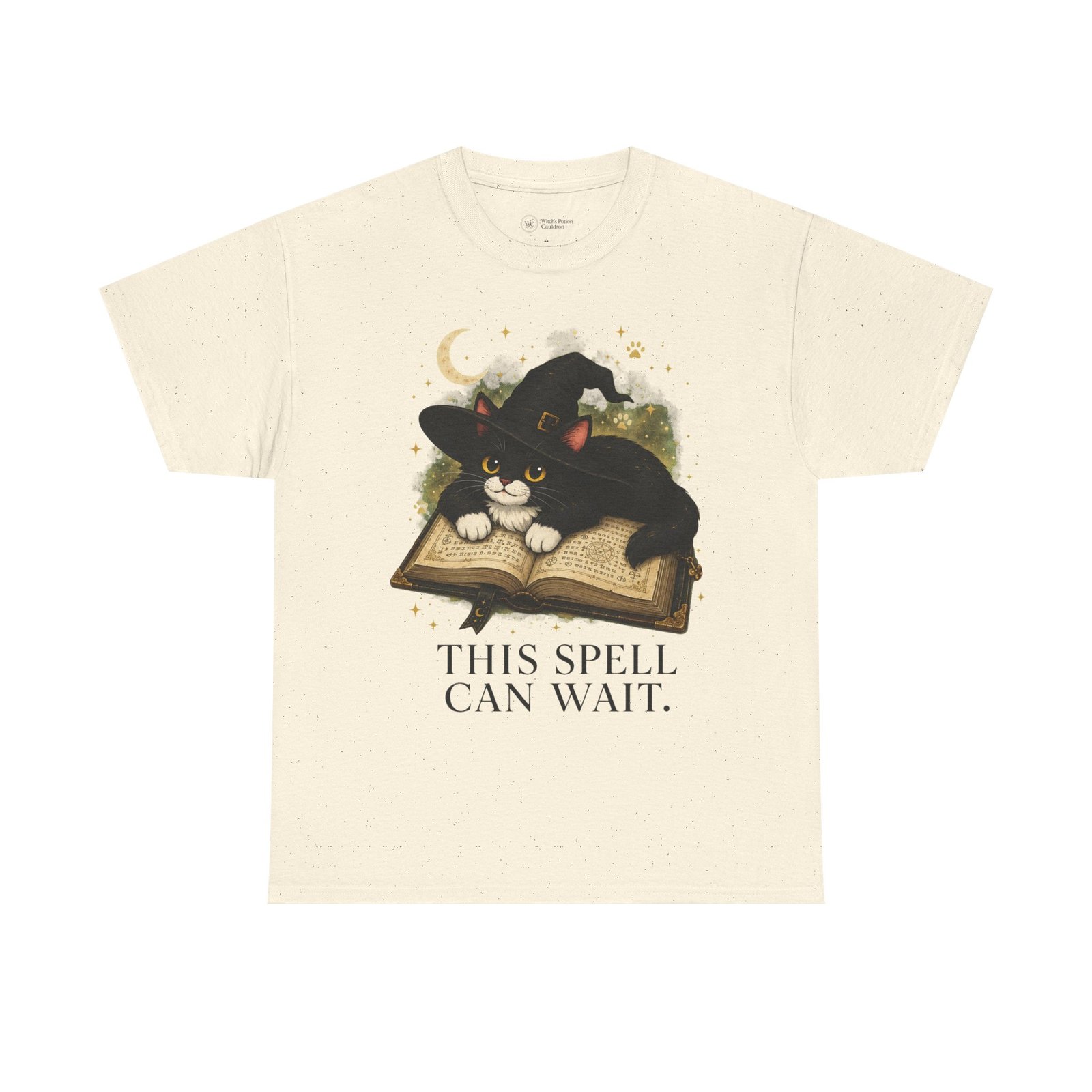 This Spell Can Wait Classic Tivis T-Shirt | Witchy Cat Book Lover Tee - Image 19