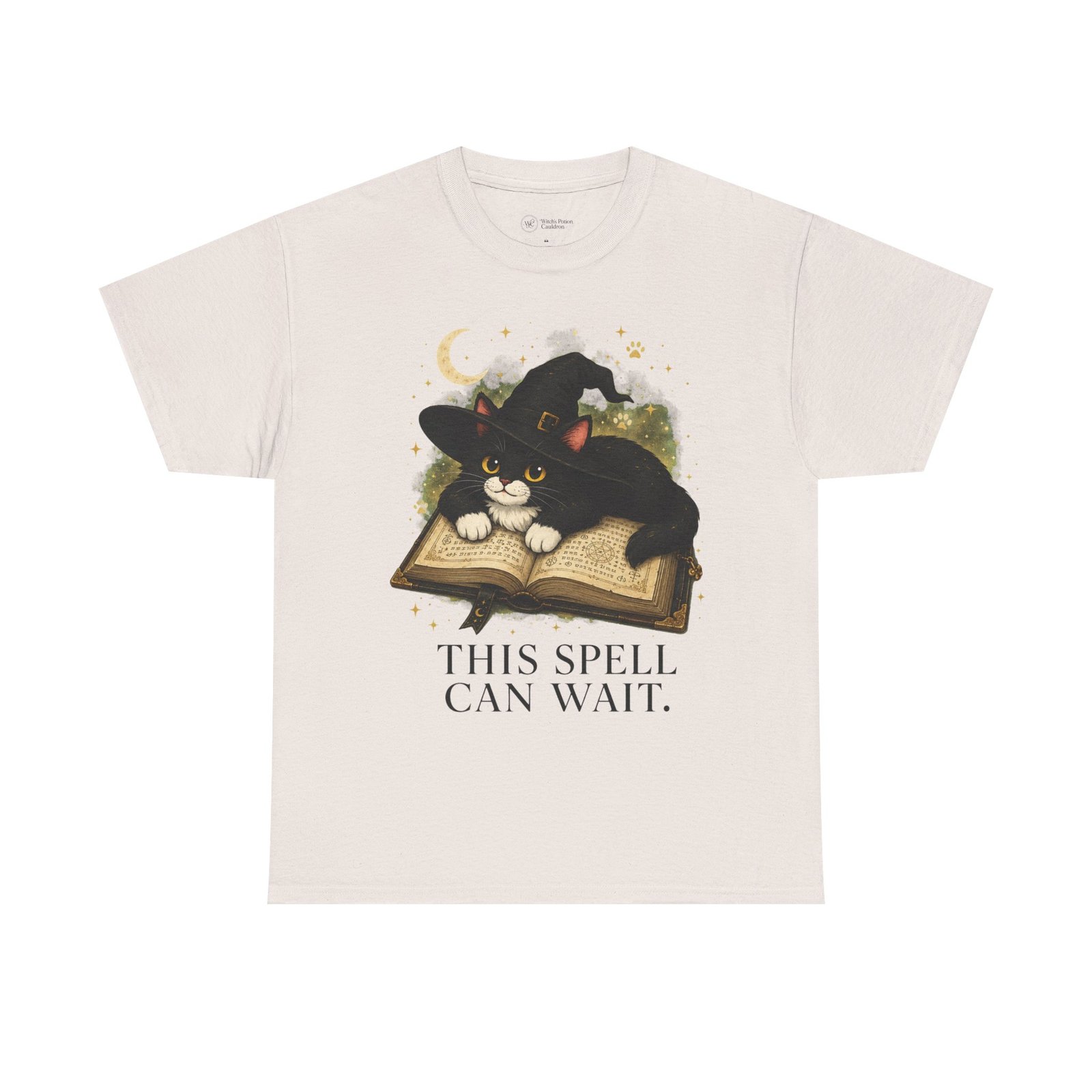 This Spell Can Wait Classic Tivis T-Shirt | Witchy Cat Book Lover Tee - Image 7