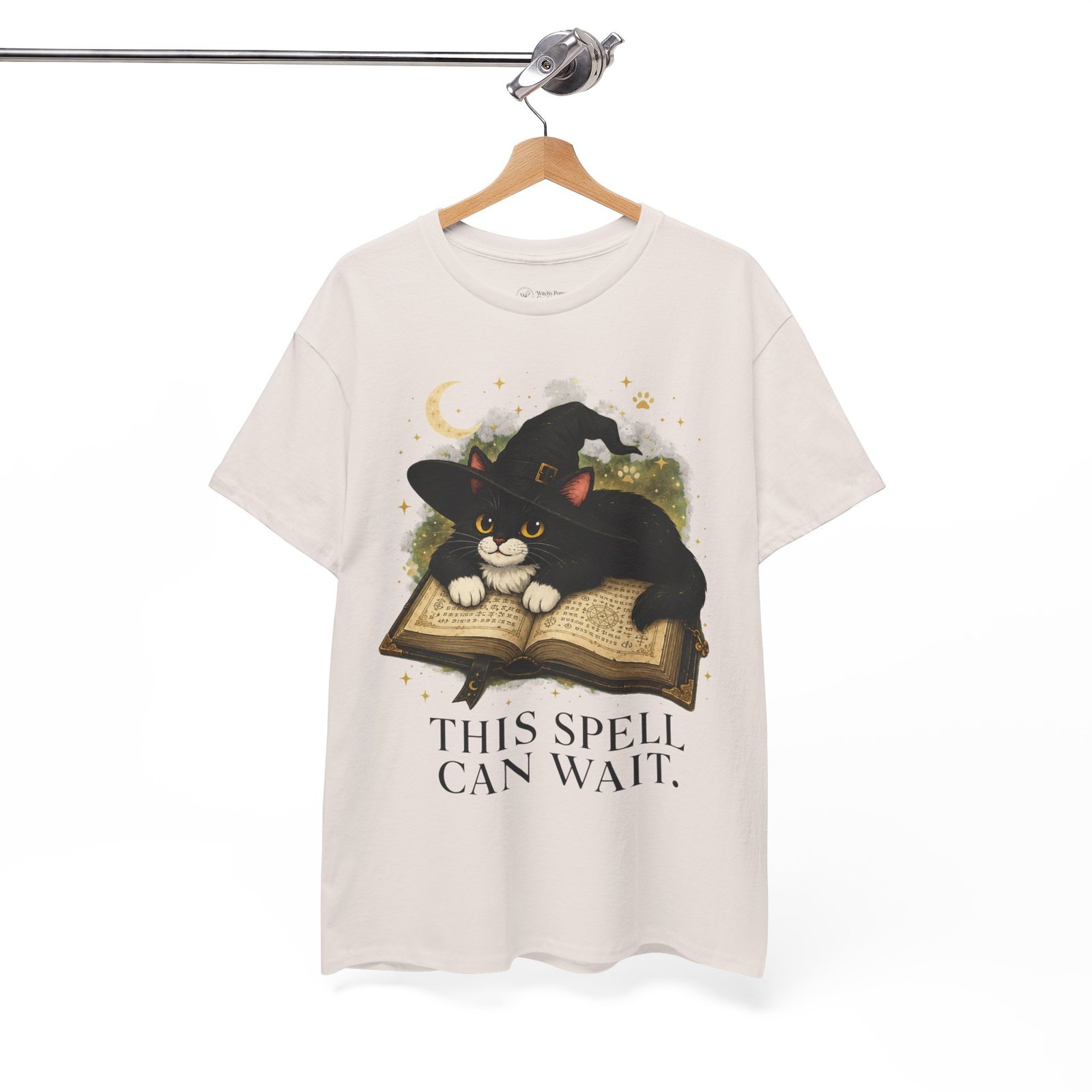 This Spell Can Wait Classic Tivis T-Shirt | Witchy Cat Book Lover Tee - Image 10