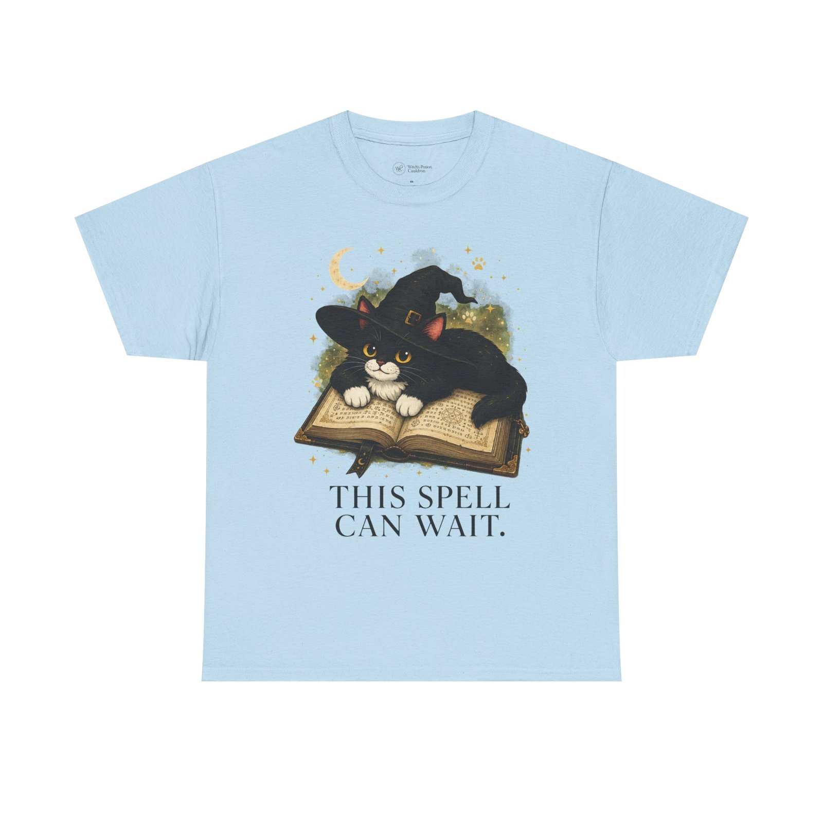 This Spell Can Wait Classic Tivis T-Shirt | Witchy Cat Book Lover Tee - Image 25