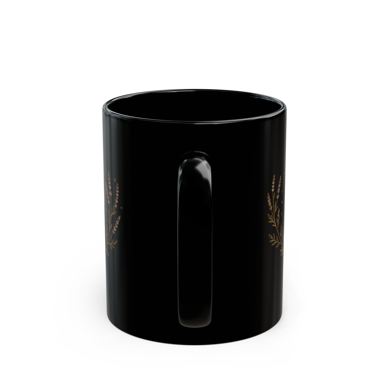 Moon Phase Coffee Mug — "Live by the Moon" Celestial Black Mug - Image 4