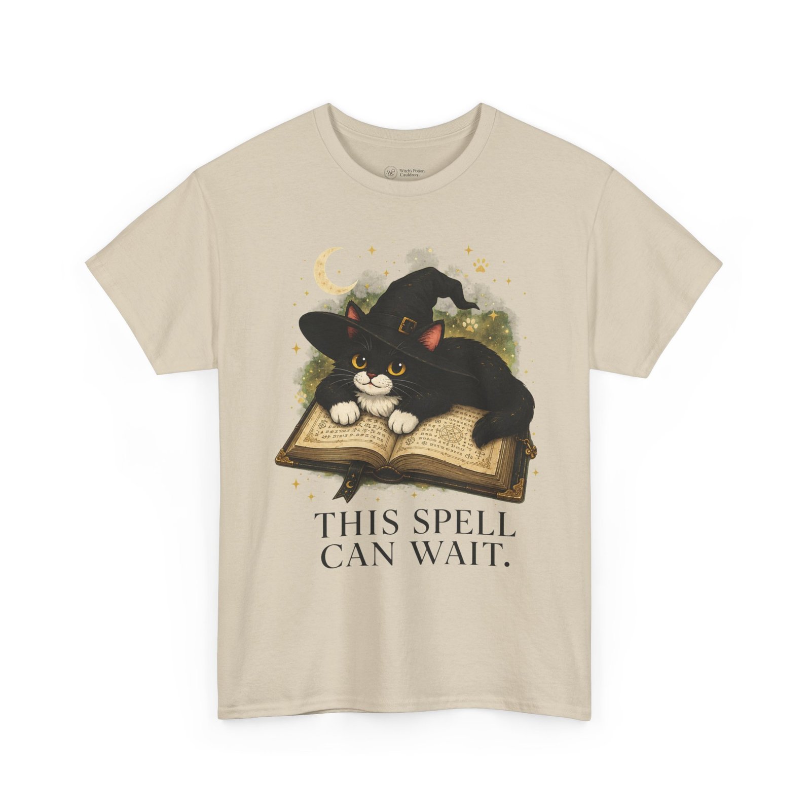 This Spell Can Wait Classic Tivis T-Shirt | Witchy Cat Book Lover Tee - Image 14