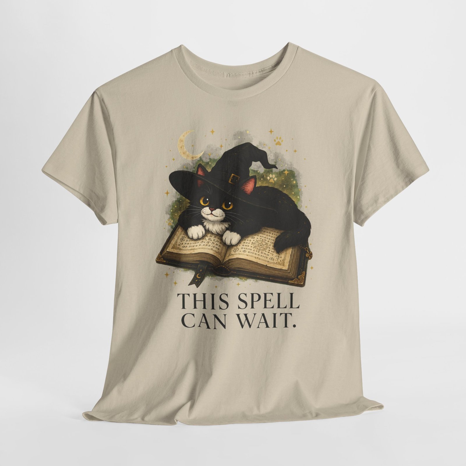 This Spell Can Wait Classic Tivis T-Shirt | Witchy Cat Book Lover Tee - Image 17